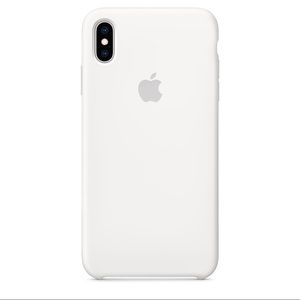 Apple iPhone XS white silicone case